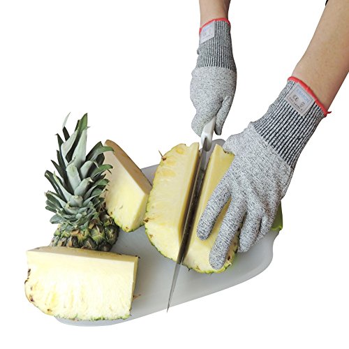 CUT RESISTANT GLOVES: High Performance Professional Glove for Work or Home, Food Grade Level 5 Protection for Your Hands Safety. (X-Large)